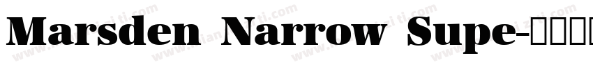 Marsden Narrow Supe字体转换